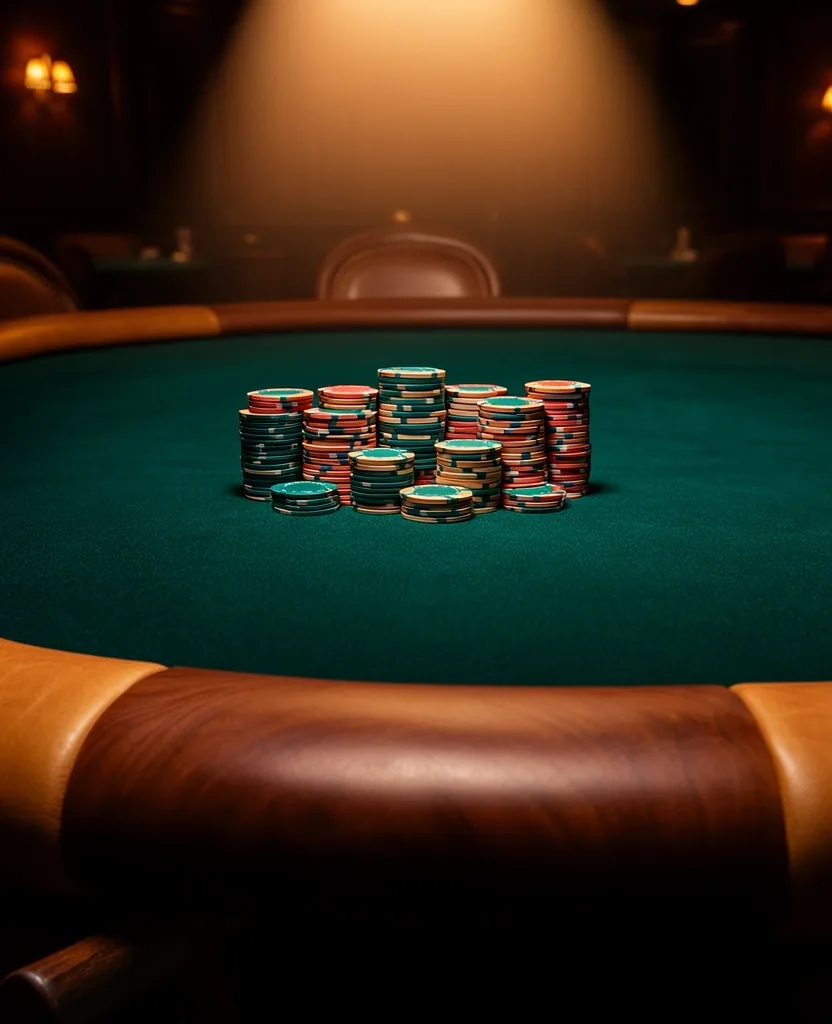Detale stołu pokerowego
